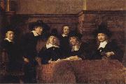 REMBRANDT Harmenszoon van Rijn Tthe Syndics of the Amsterdam oil painting artist